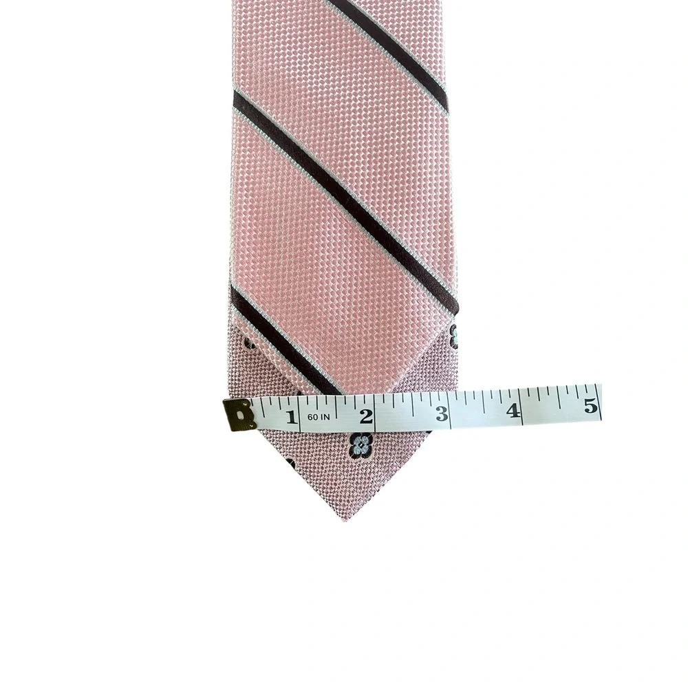 PETER MILLAR Pink‎ Jacquard Silk Tie Bundle Lot of 2